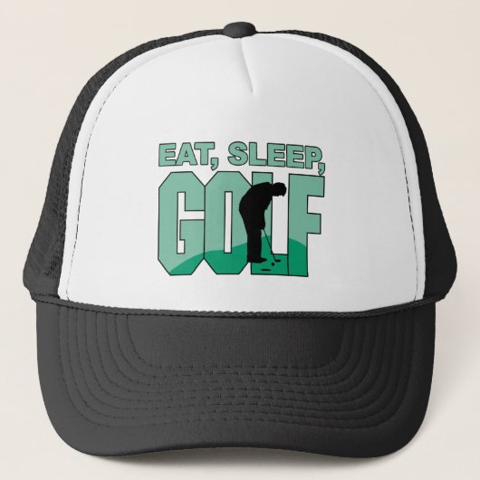 Eat Sleep Golf Trucker Pet (Voorkant)