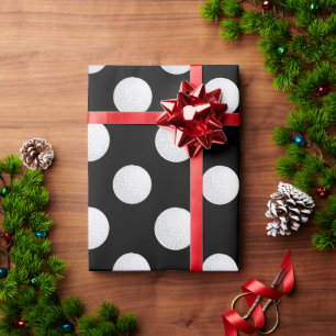 Eat Sleep Golf Wrapping Paper Cadeaupapier