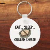 Eat Sleep GRILLED CHEESE Sleutelhanger (Voorkant)