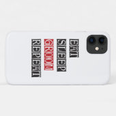 Eat Sleep Groom Herhalen Case-Mate iPhone Case (Achterkant (horizontaal))