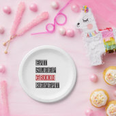 Eat Sleep Groom Herhalen Papieren Bordje (Feest)