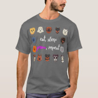 Eat Sleep Groom Repeat Dog Grooming Funny