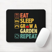 Eat Sleep Grow A Garden Repeat Funny Game Gamer  Muismat (Met muis)