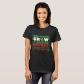 Eat Sleep Grow A Garden Repeat Gamer Style 1 T-shirt (Voorkant volledig)