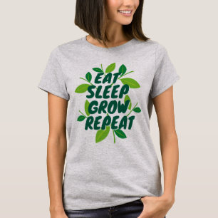 Eat Sleep Grow Herhaal Homesteader T-shirt