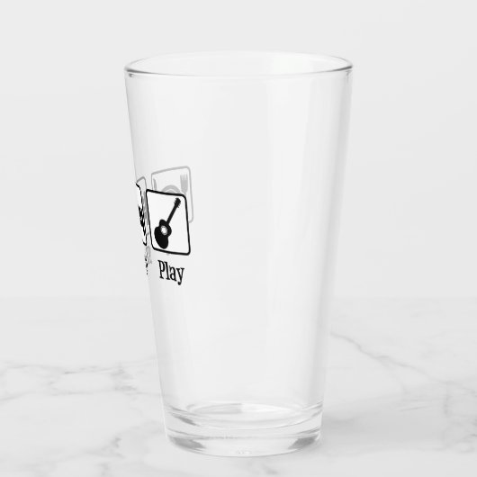 Eat Sleep Guitar Player Glas (Links)