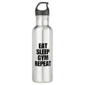 Eat Sleep Gym Herhaal waterfles (Voorkant)