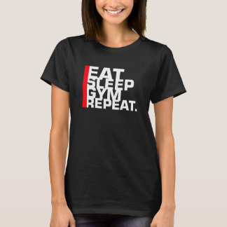 Eat Sleep Gym Herhalen T-shirt