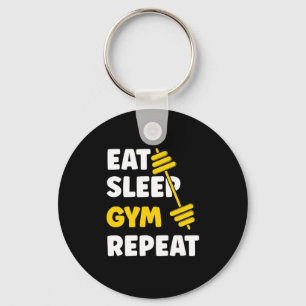 Eat Sleep Gym Repo Workout Sleutelhanger