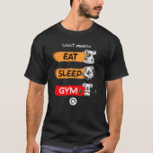 Eat Sleep Gym T-shirt (Voorkant)