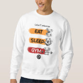 Eat Sleep Gym Trui (Voorkant)