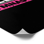 Eat Sleep Gymnastics Herhaal Funny Gymnast Poster (Hoek)