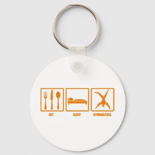 Eat Sleep Gymnastics Sleutelhanger