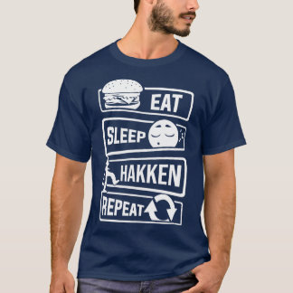 Eat Sleep Hakken Herhaal Gabber Hardstyle (2) T-shirt