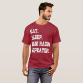 Eat Sleep Ham Radio Repeater Ham Radio T-shirt (Voorkant volledig)