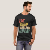 Eat Sleep Hamilton Repat T-shirt (Voorkant volledig)