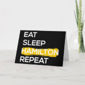Eat Sleep Hamilton Repo II Kaart (Voorkant)