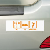 Eat Sleep Hammer Throw Bumpersticker (Op auto)