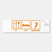 Eat Sleep Hammer Throw Bumpersticker (Voorkant)