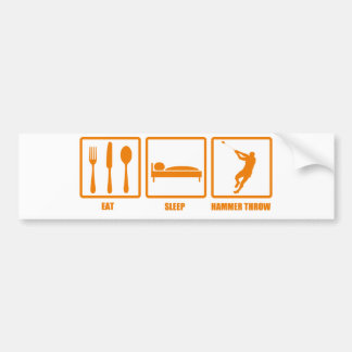 Eat Sleep Hammer Throw Bumpersticker