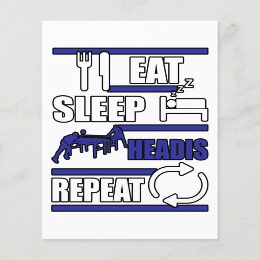 Eat Sleep Headis Gift Flyer (Voorkant)