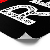 Eat Sleep Heat Beat Herhalen Poster (Hoek)