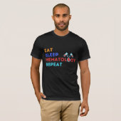 EAT SLEEP HEMATOLOGIE HERHAALD - #labour T-shirt (Voorkant volledig)