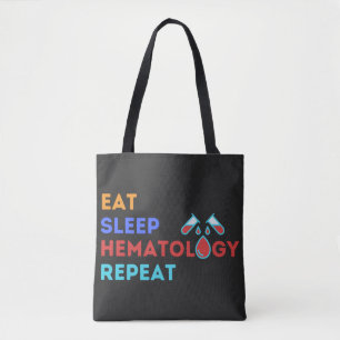 EAT SLEEP HEMATOLOGIE HERHAALD - #labour Tote Bag