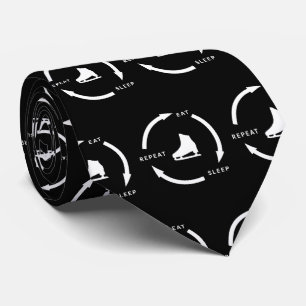 Eat Sleep Herhaal Afbeelding Schatting Gezegde Ven Stropdas