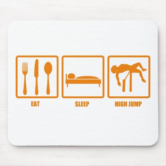 Eat Sleep High Jump Muismat (Voorkant)