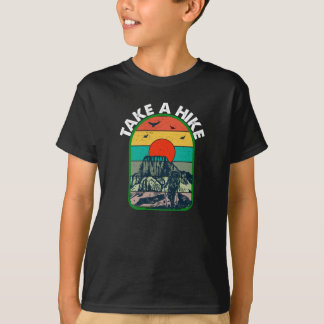 Eat Sleep Hike Herhaal grappig T-shirt