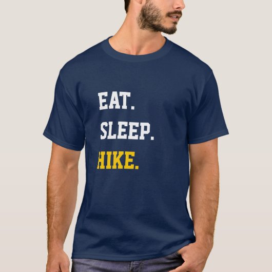 Eat Sleep Hike T-shirt (Voorkant)