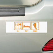 Eat Sleep Hockey Bumpersticker (Op auto)