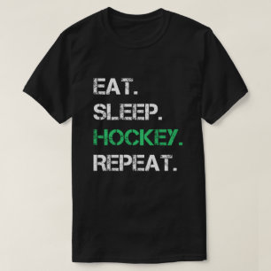 Eat Sleep Hockey Herhaal cadeausport t - shirts