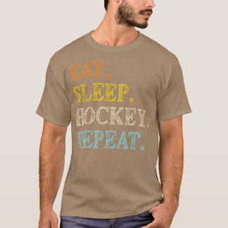 Eat Sleep Hockey Herhaal Ice Hockey T-shirt