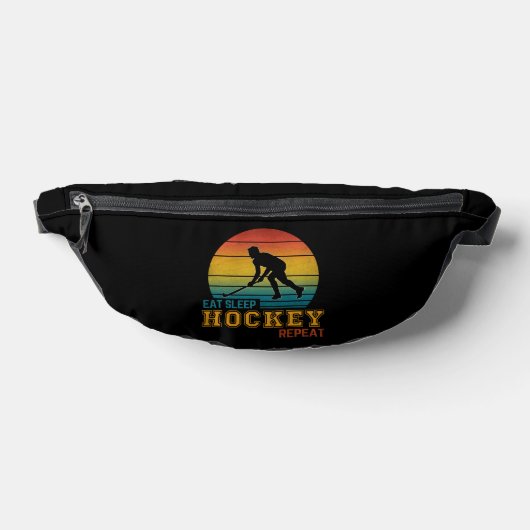 Eat Sleep Hockey Herhalen Heuptasje (Liggend)