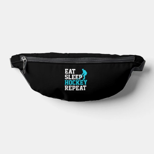 Eat Sleep Hockey Herhalen Heuptasje (Liggend)