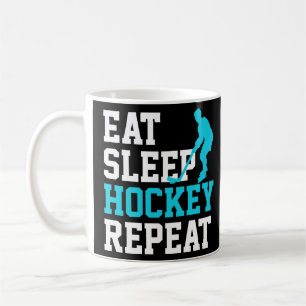 Eat Sleep Hockey Herhalen Koffiemok