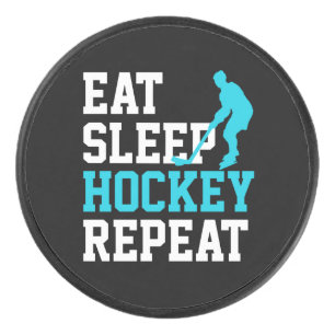 Eat Sleep Hockey Herhalen Puck