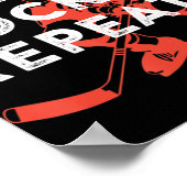 Eat Sleep Hockey Herhaling Cadeautje Poster (Hoek)