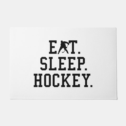 Eat Sleep Hockey - Hockey Lovers Deurmat (Voorkant)