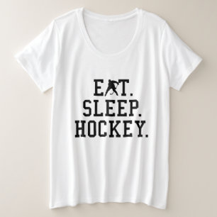 Eat Sleep Hockey - Hockey Lovers Grote Maat T-shirt