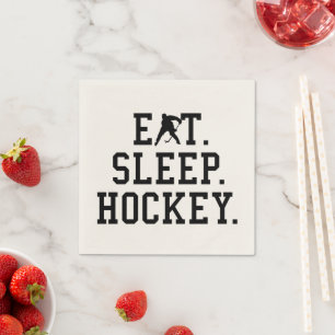Eat Sleep Hockey - Hockey Lovers Hoodie Servet