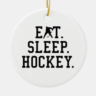 Eat Sleep Hockey - Hockey Lovers Keramisch Ornament