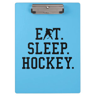 Eat Sleep Hockey - Hockey Lovers Klembord