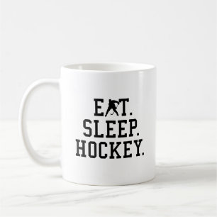 Eat Sleep Hockey - Hockey Lovers Koffiemok