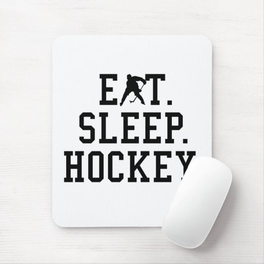 Eat Sleep Hockey - Hockey Lovers Muismat (Met muis)