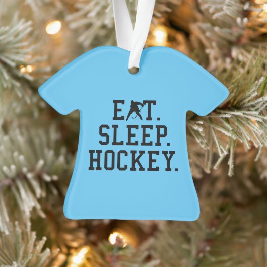 Eat Sleep Hockey - Hockey Lovers Ornament (Boom)