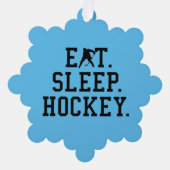 Eat Sleep Hockey - Hockey Lovers Ornament Kaart (Voorkant)