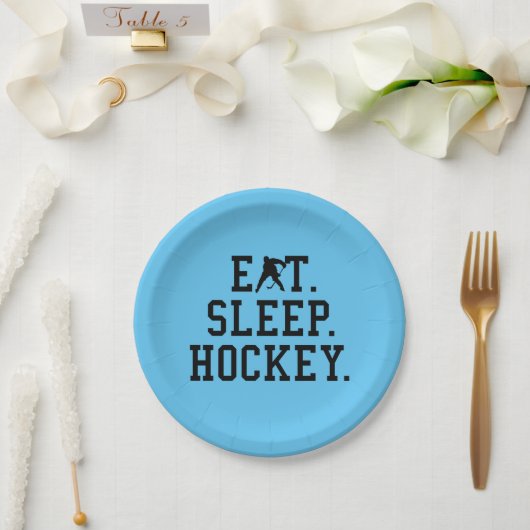 Eat Sleep Hockey - Hockey Lovers Papieren Bordje (Huwelijk)